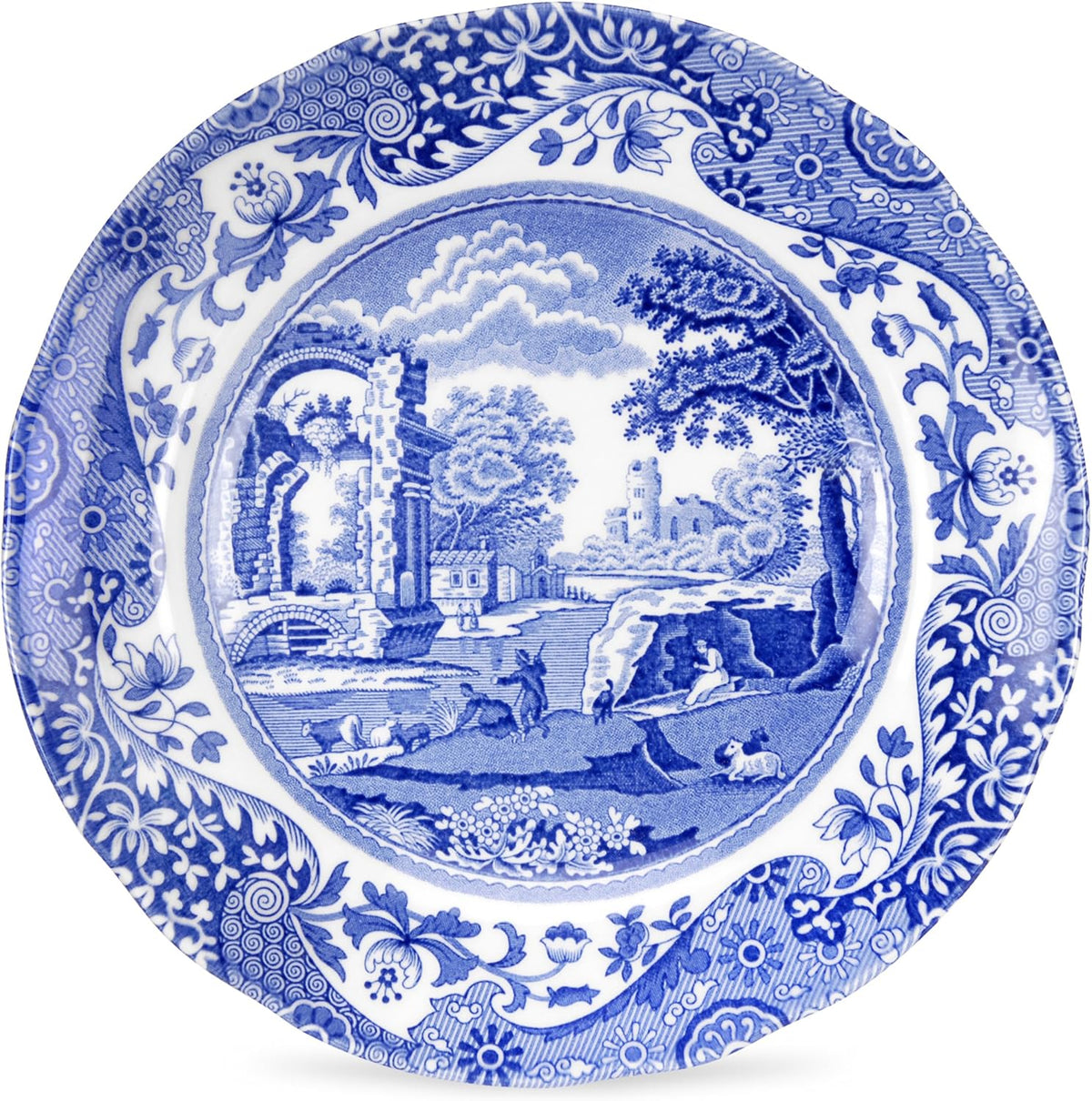 Spode BLI0160 Italian Bread and Butter Plate, Ceramic, Blue, White