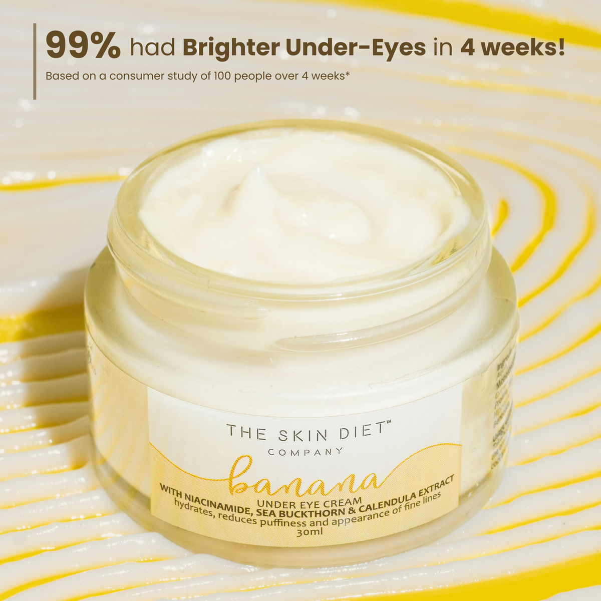 The Skin Diet Company Banana Under Eye Cream for Dark circles & Dry Eyes