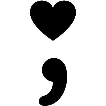 Inkbox Temporary Tattoos, Semi-Permanent Tattoo, One Premium Easy Long Lasting, Water-Resistant Temp Tattoo with For Now Ink - Lasts 1-2 Weeks, Semicolon Tattoo, 2 x 2 in, Persist