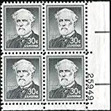 General Robert E Lee - Confederate Army #1049 Plate Block of 4 x 30Ã‚Â¢ US Postage Stamps