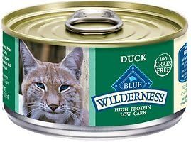 Blue Buffalo Wilderness Duck Canned Cat Food, Case of 24