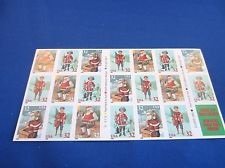 1995 Holiday Greetings Full Pane of 20 Self-Adhesive 32-cent stamps in Four Different Holiday Designs, Scott 3011a