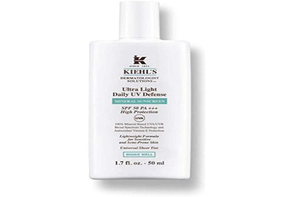 Kiehls Ultra Light Daily UV Defense Mineral SPF 50 Womens Sun Cream 50 ml