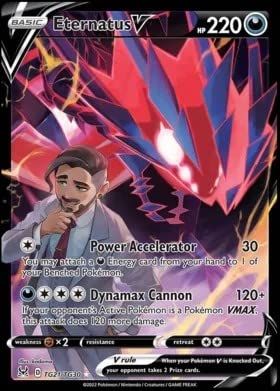 Pokemon - Eternatus V - TG21 - Trainer Gallery - Lost Origin - Full Art Holo Foil Card