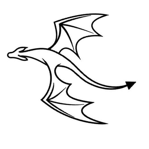 Inkbox Temporary Tattoos, Semi-Permanent Tattoo, One Premium Easy Long Lasting, Water-Resistant Temp Tattoo with For Now Ink - Lasts 1-2 Weeks, Drogon, 2 x 2 in