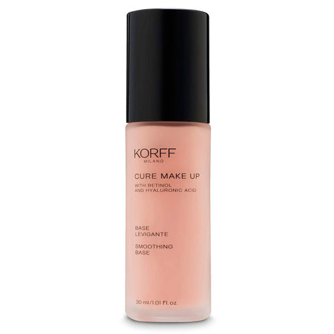 Korff Cure Make Up Smoothing Base, Primer Make Up with Hyaluronic Acid, Left Skin, Minimises Red Blemishes Soft Focus Effect, 30 ml