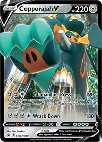 Pokemon Trading Card Game Copperajah V Promo SWSH030 Single Card