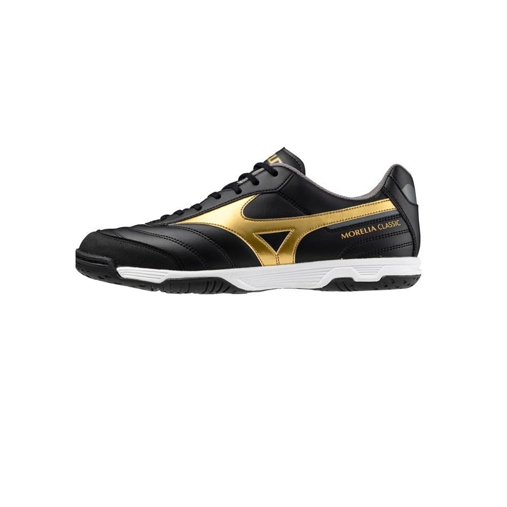 Mizuno Morelia Sala Classic in Q1GA230250, Mens, Black/Gold, 11.5 US