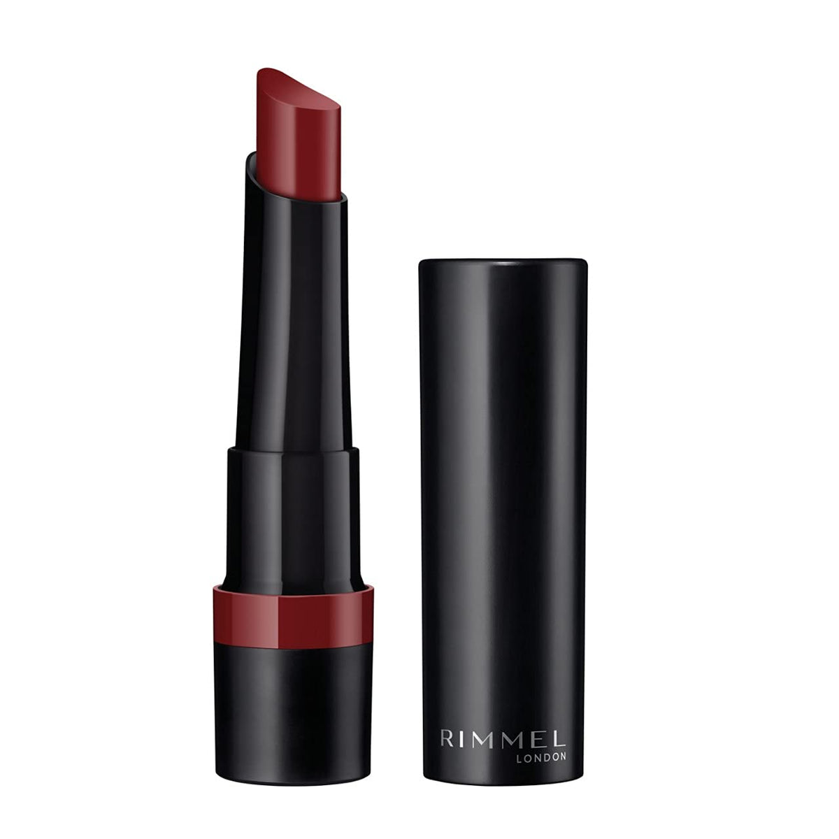 Rimmel Lasting Finish Matte Lipstick - All-Day Intense Lip Color with Exclusive Ruby and Diamond Complex - 530 Hollywood Red, .14oz