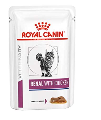 ROYAL CANIN Renal Veterinary Health Nutrition Cat Food Wet Chicken 48 x 85g pouches