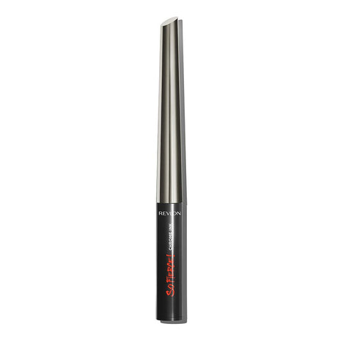 Revlon So Fierce! Chrome Ink Liquid Eyeliner, Longlasting Bold Metallic Pen Liner with Dip Ink Cap for Pearl, Shimmer Blend, 901 Gunmetal, 0.03 oz.