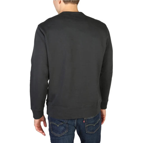 Levis Mens Graphic Crewneck B Sweatshirt, Housemark Two Color Jet Black, XL