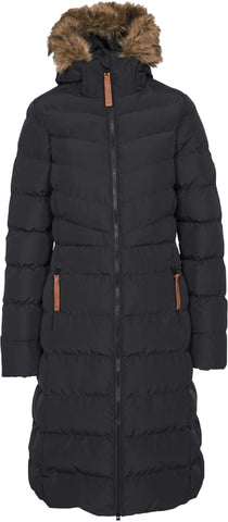 Trespass Womens Audrey II Padded Longer Length Jacket Coat - Black - 2XL - 18, (FAJKCATR0008-001)