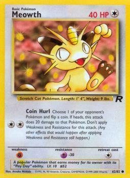 Pokemon - Meowth (62) - Team Rocket