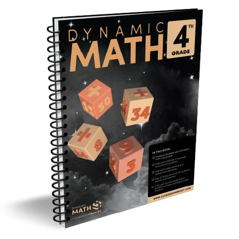 The Dynamic Math Workbook & Study Guide Covers the Complete Grade 4 Math Curriculum, Texas Standards Edition! Written by teachers, and featuring 100’s of examples and practice questions!