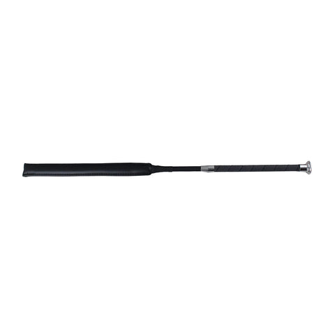 Woof Wear Pro Showjumping Bat - Black Silver - Unisex Jump Bats are British Showjumping Compliant