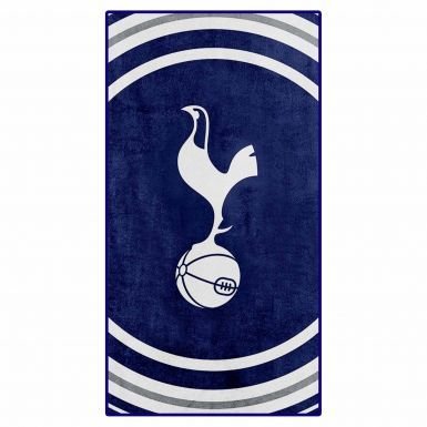 Official Tottenham Football Crest Bath Towel (100% Cotton)