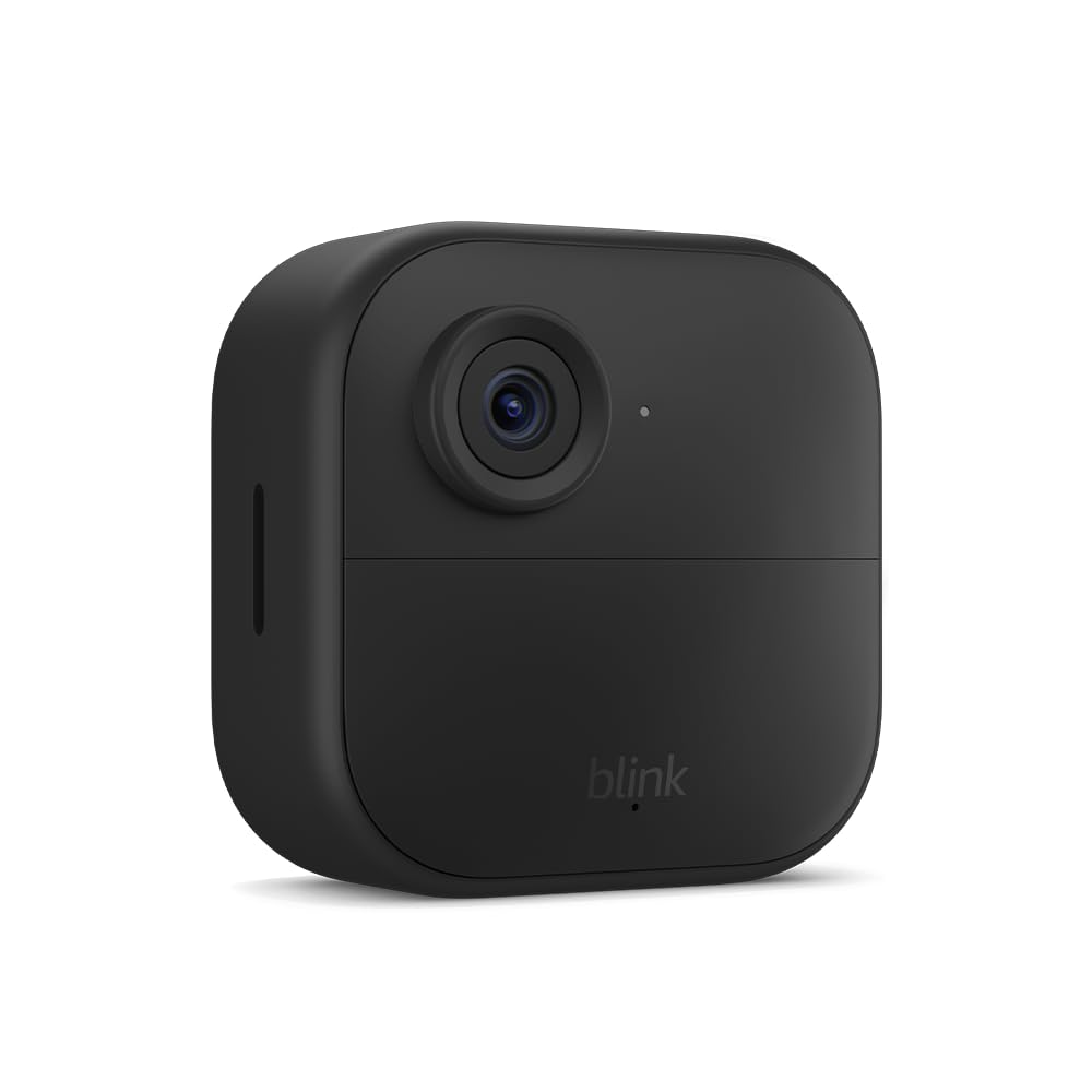 Blink Outdoor 4 (4th Gen) - Wire-free smart security camera, two-year battery life, two-way audio, HD live view, enhanced motion detection, Works with Alexa - 1 camera system