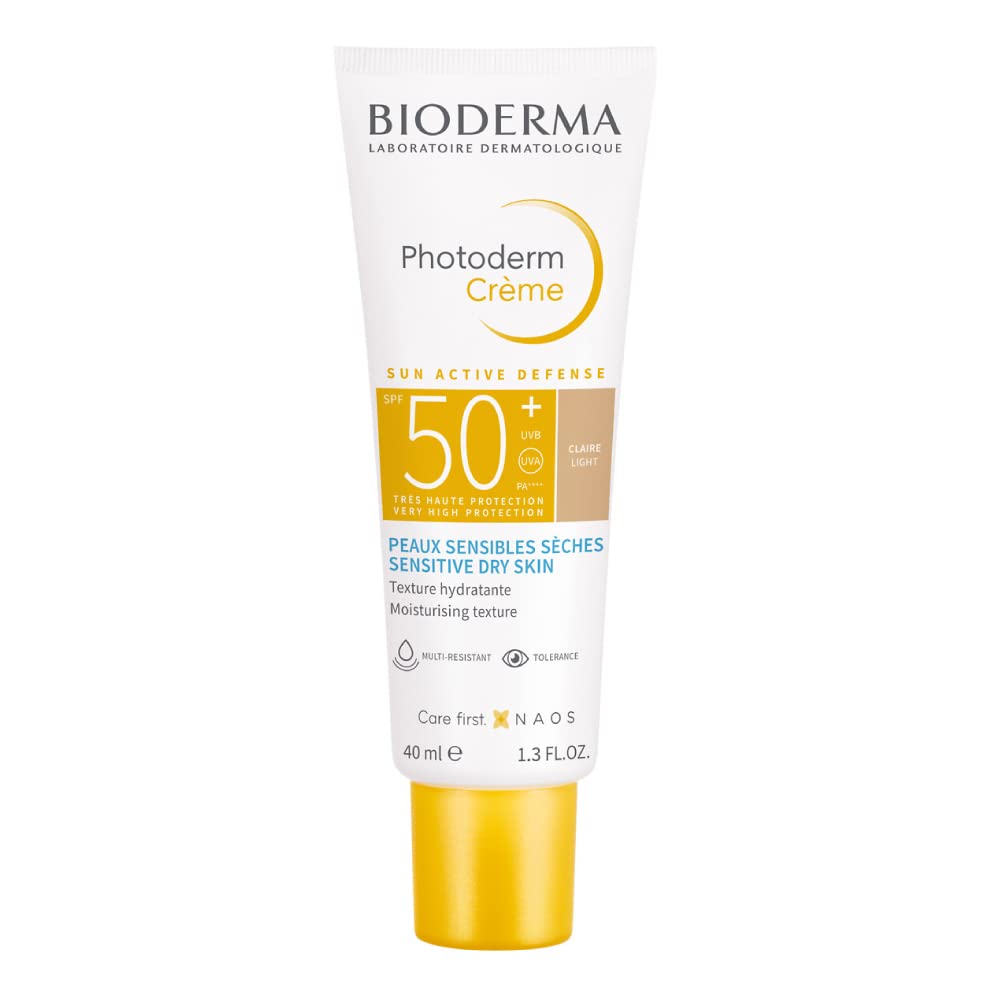 Bioderma Photoderm Creme Teinte Claire SPF 50+ Sunscreen Normal To Dry Sensitive Skin, 40ml