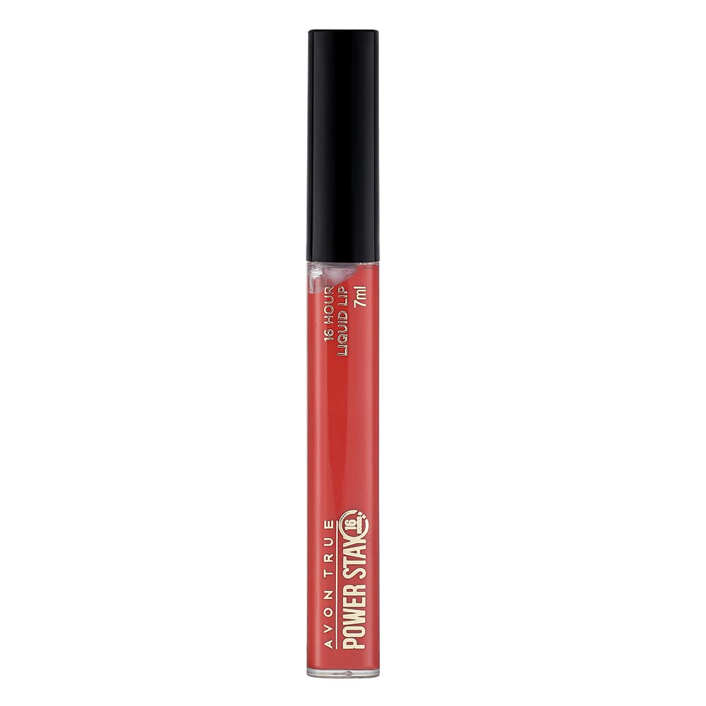 AVON TRUE COLOR POWER STAY LIQUID LIP LIPSTICK 7 ML (16 Hours Staty) (Dynamite Cherry)