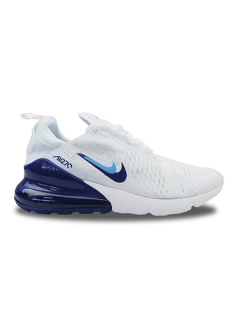 Nike Air Max 270 Mens Running Trainers FJ4230 Sneakers Shoes (UK 8.5 US 9.5 EU 43, White University Blue 100)