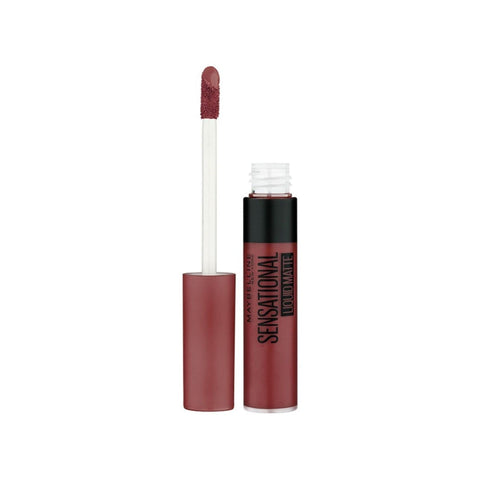 Maybelline New York Lipstick, Matte Finish, Non-Sticky and Non-Drying, Sensational Liquid Matte, 21 Nude Nuance, 7ml