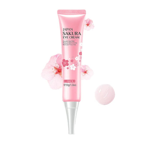 AKARY Sakura Eye Cream, Under Eye Cream to Reduce Dark Circles, Bags, Puffiness, Hydrate Undereye Area, Skincare Eye Cream with Hyaluronic Acid for All Skin Types