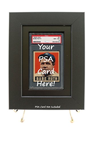 Sports Card Frame for a PSA Graded Card (All New-Black)