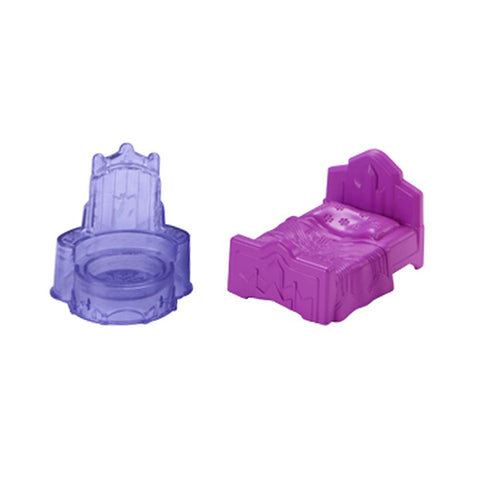 Replacement Parts for Little People Elsa's Enchanted Lights Palace - GWD33 ~ from The Movie Frozen ~ Replacement Pink Bed and Purple Chair