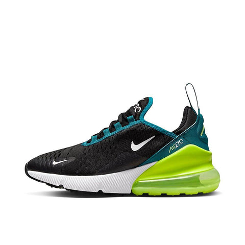 Nike Big Kid's Air Max 270 Black/White-Bright Spruce (943345 026) - 7