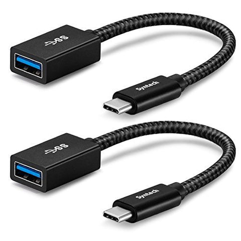 USB C to USB 3.1 Adapter[2 pack], USB C Male to USB Female, Converting USB-C (Thunderbolt 3 Compatible) to USB 3.1 OTG Cable, Compatible with iPhone 15 Pro Max, iPad Mini/Pro MacBook Pro/Air and More