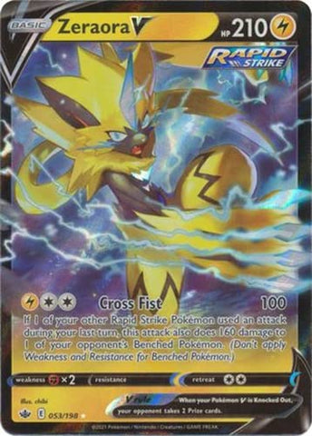 Zeraora V - 053/198 - Ultra Rare - Sword & Shield - Chilling Reign