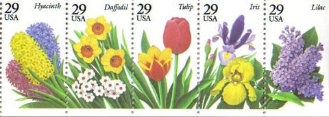 Garden Flowers Booklet Pane of 5 x 29 Cent Stamps Scott 2764a