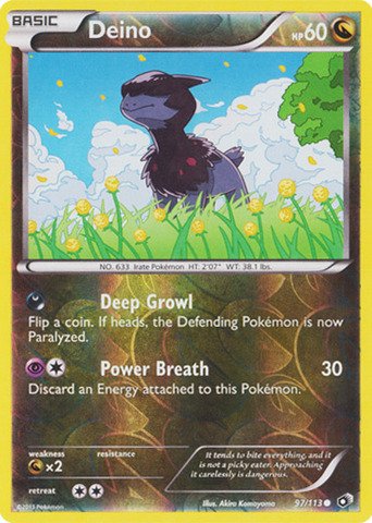 Pokemon - Deino (97/113) - Legendary Treasures - Reverse Holo