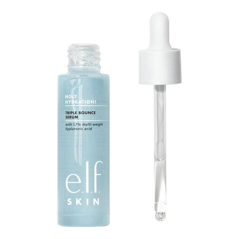 e.l.f. SKIN Holy Hydration! Triple Bounce Serum, 1.7% Hyaluronic Acid Serum For Plump, Bouncy Skin, Great For Hydrating Dry Skin