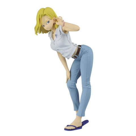 Banpresto 35918 Dragon Ball Z Glitter & Glamours Android No.18-II Figure (White Shirt Ver.)