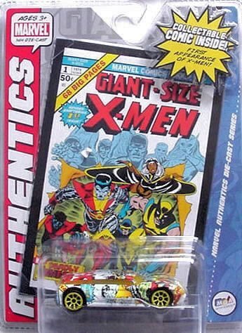 Marvel Authentics Die Cast 1:64 Vehicle with Mini Collectable Comic First Appearance of X-Men by Marvel