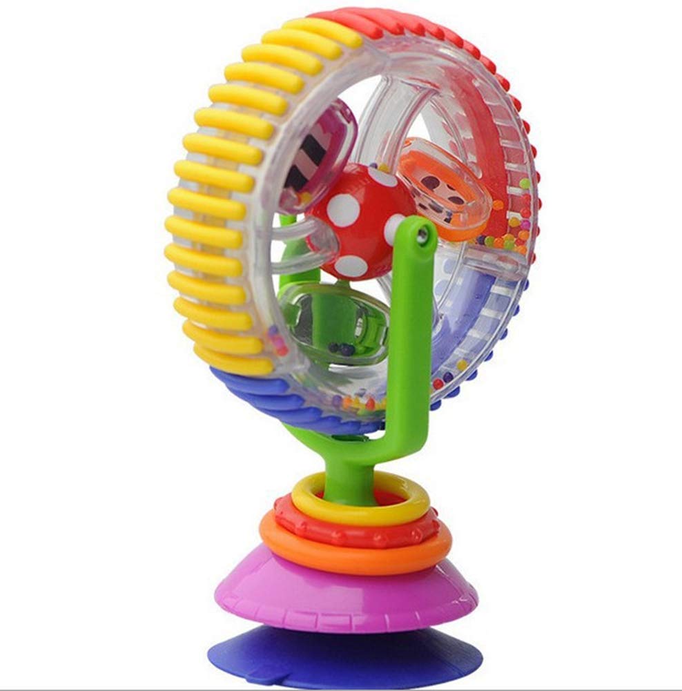 LAARNT Three-color Ferris Wheel Toys, Plastic Rotating Ferris Wheel, Childrens Ferris Wheel Toys Baby Rattle Toys