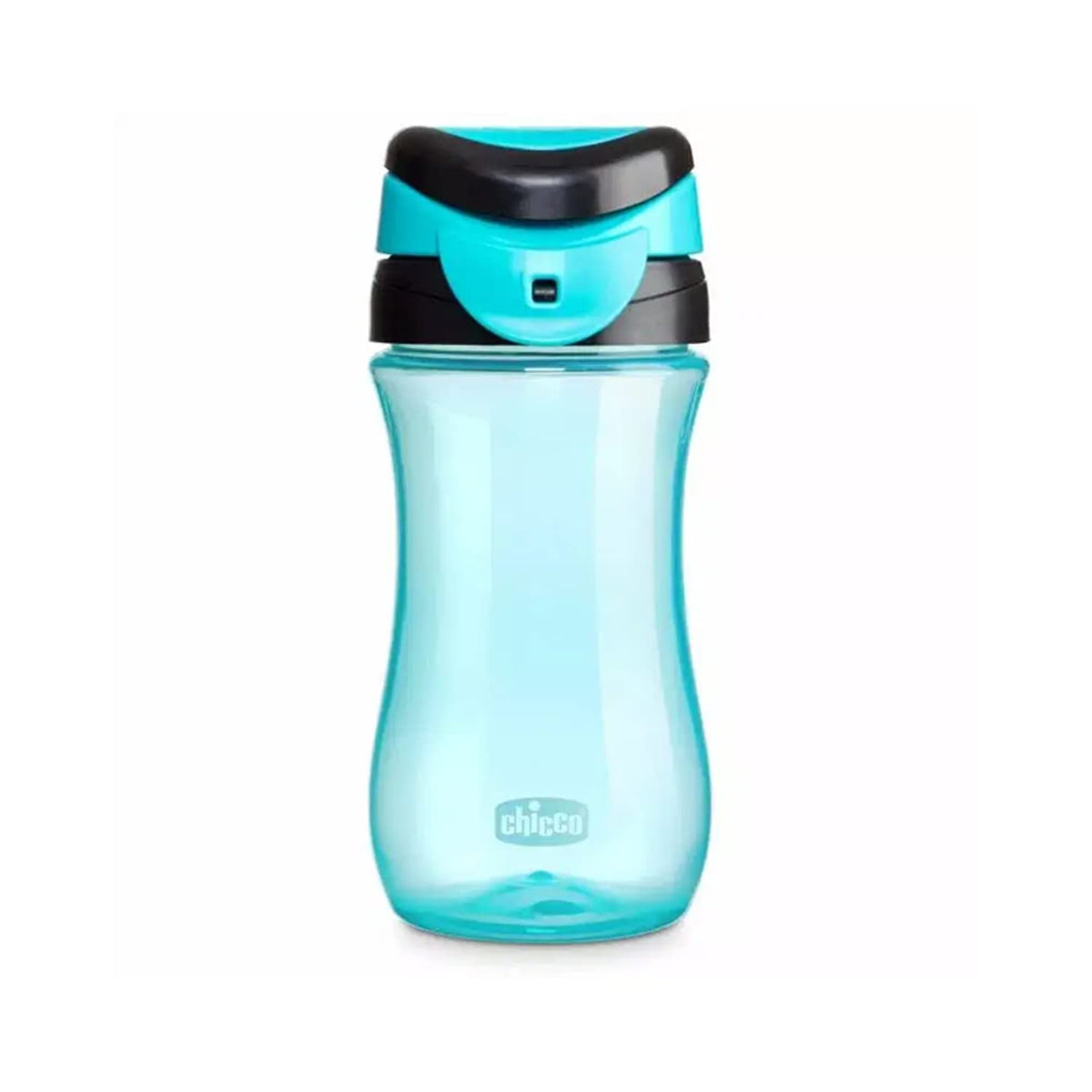 Chicco Travel Cup for Kids 2 Years Old Children with Convenient Opening, Integrated Spout, Airtight Seal, Easy to Carry, Capacity 350ml, Light Blue