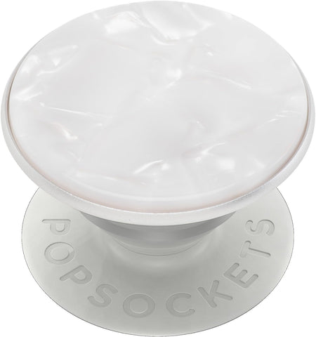 PopSockets Phone Grip with Expanding Kickstand, Pearl White