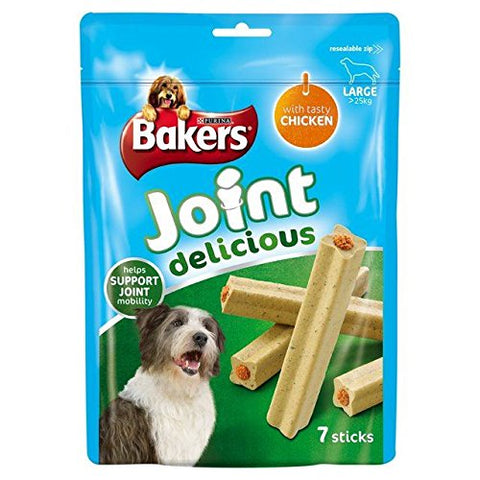 Bakers Joint Delicious Large Dog Treats Chicken 7 per pack (PACK OF 2)