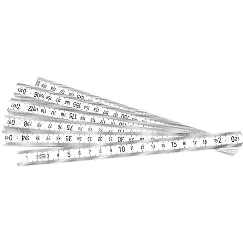 Brüder Mannesmann M 810-PVC-2 Plastic Folding Ruler, 2 m