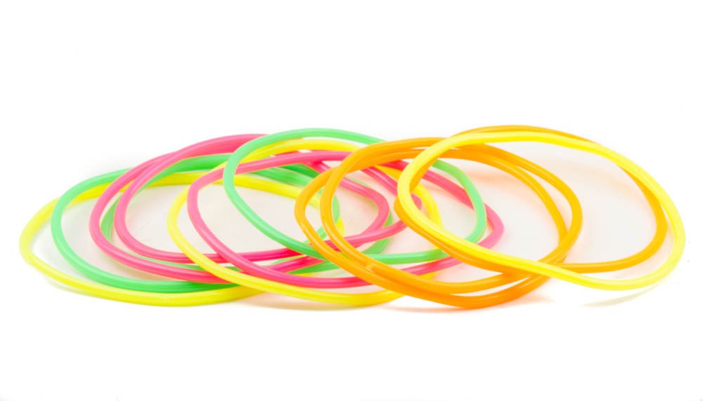 MytoptrendzÃƒÆ’Ã†â€™Ãƒâ€ Ã¢â‚¬â„¢ÃƒÆ’Ã‚Â¢ÃƒÂ¢Ã¢â‚¬Å¡Ã‚Â¬Ãƒâ€¦Ã‚Â¡ÃƒÆ’Ã†â€™ÃƒÂ¢Ã¢â€šÂ¬Ã…Â¡ÃƒÆ’Ã¢â‚¬Å¡Ãƒâ€šÃ‚Â® Girl's Jelly Bracelets Rubber Gummy Shag Bands Bracelet Bangle Wristband Mix Neon colour Pack of 24 piece