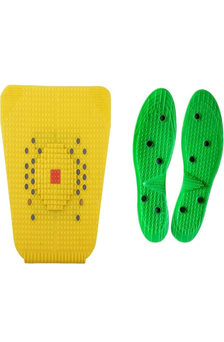 AcuRite Acupressure magnetic power mat, sho sole, handy roller and hand roll (2 in 1)