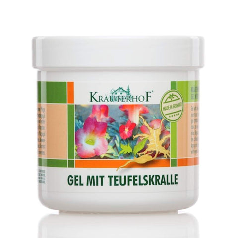 KrÃƒÆ’Ã†â€™Ãƒâ€ Ã¢â‚¬â„¢ÃƒÆ’Ã¢â‚¬Â ÃƒÂ¢Ã¢â€šÂ¬Ã¢â€žÂ¢ÃƒÆ’Ã†â€™ÃƒÂ¢Ã¢â€šÂ¬Ã…Â¡ÃƒÆ’Ã¢â‚¬Å¡Ãƒâ€šÃ‚Â¤uterhof Gel with Devils Claw and Eucalyptus, Menthol and Camphor Extract 250ml Tub Sealed with Aluminium Film [Ideal Care for Massages]