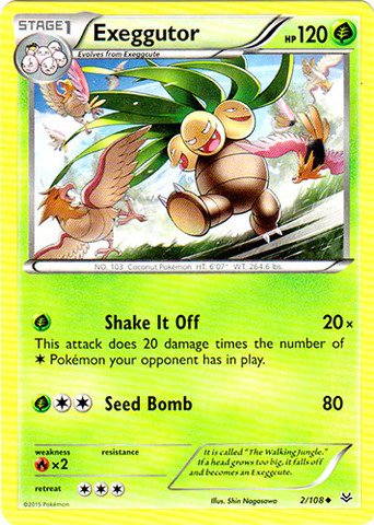 Pokemon - Exeggutor (2/108) - XY Roaring Skies