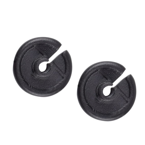 ELONG OUTDOOR Archery Kisser Button Black with Copper Anchor Clips - 2/pack