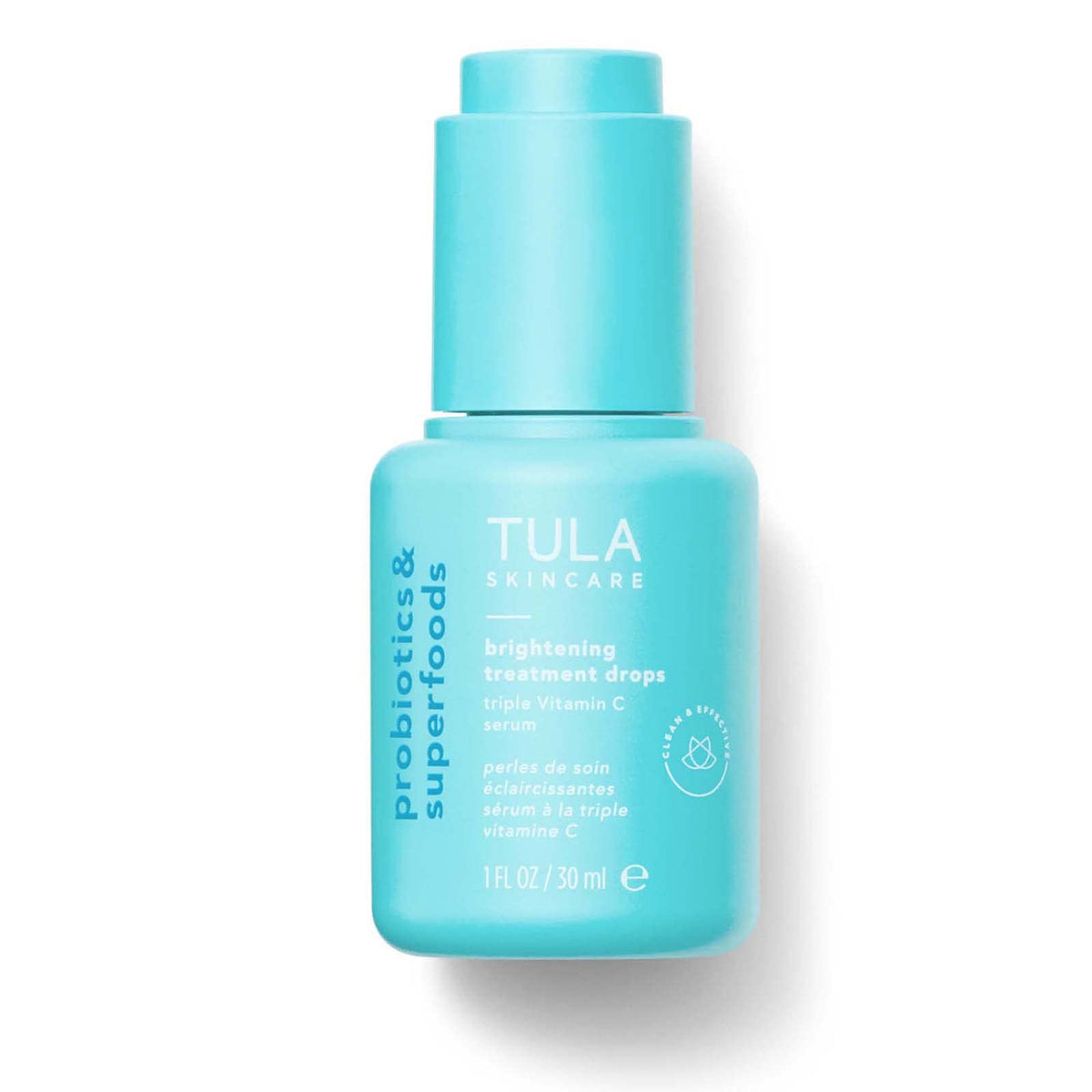 TULA Skin Care Brightening Treatment Drops - Vitamin C Serum, Brightens the Look of Dull Skin & Dark Spots, 1 fl oz.