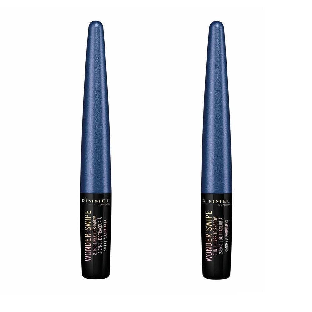 Rimmel Pack of 2 London Wonder Swipe 2-in-1 Liner to Shadow, Front Stage 013