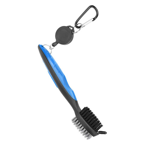 Keenso Golf Club Cleaner Brush with Nylon Steel Dual Bristles Portable Clean(Blue)